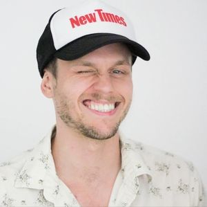 Vintage 1980s New Times Snapback Trucker Hat / Black, White, and Red / Retro